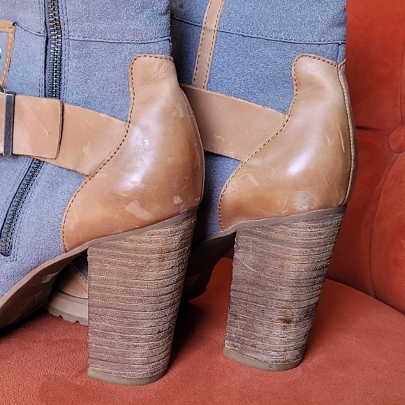 Naughty Monkey High Trail Leather Boot Size 8.5 - Picture 9 of 14